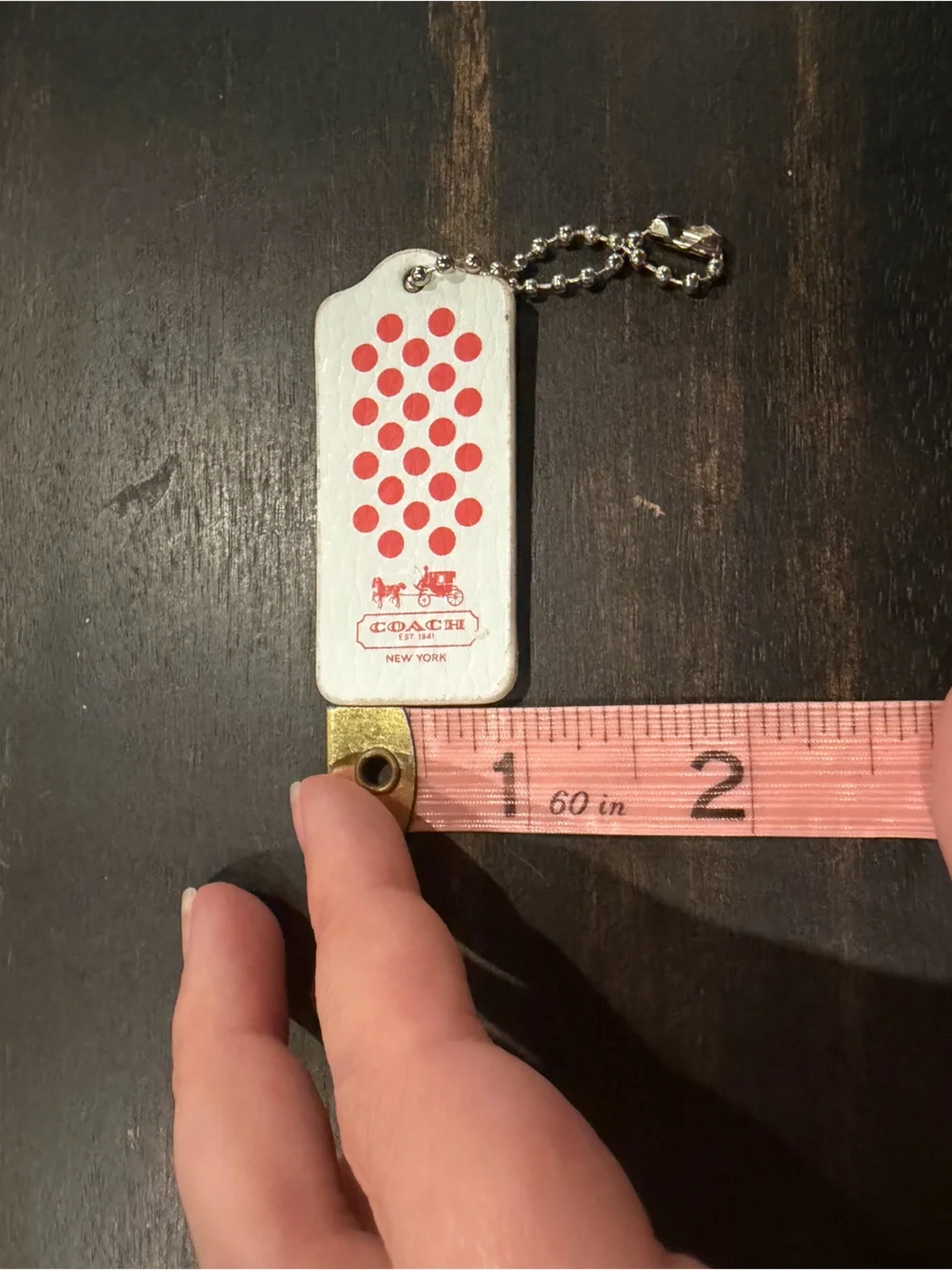 Coach Polka Dot Hangtag